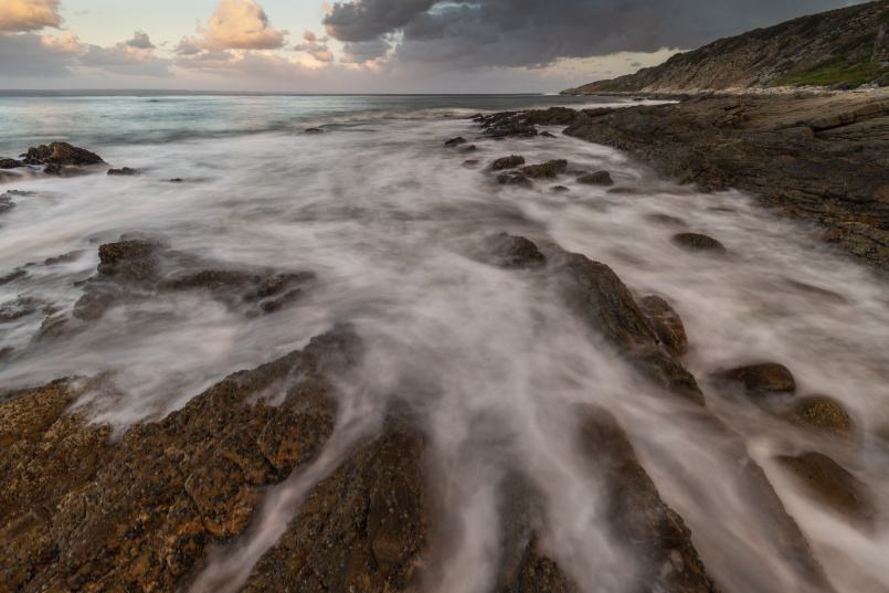 Infanta ocean on rocks